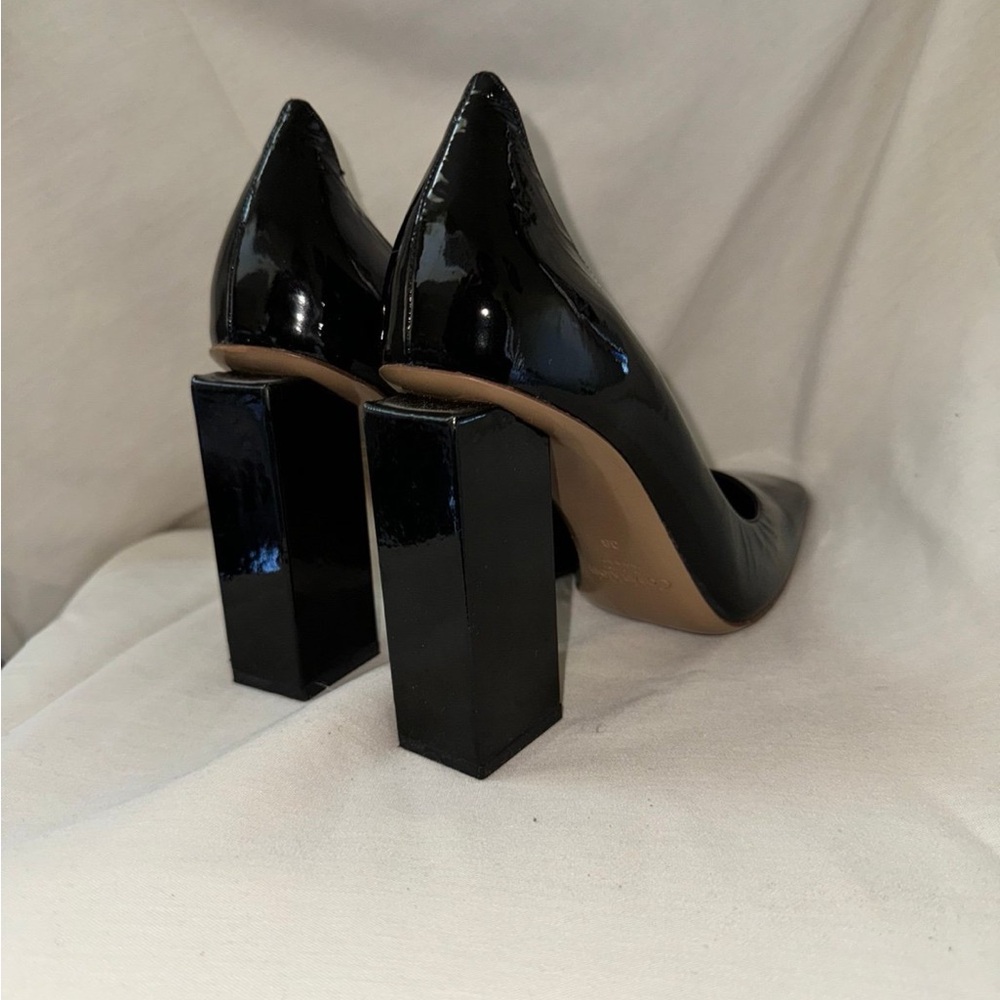 Size 39 Black Calvin Klein patent leather heels